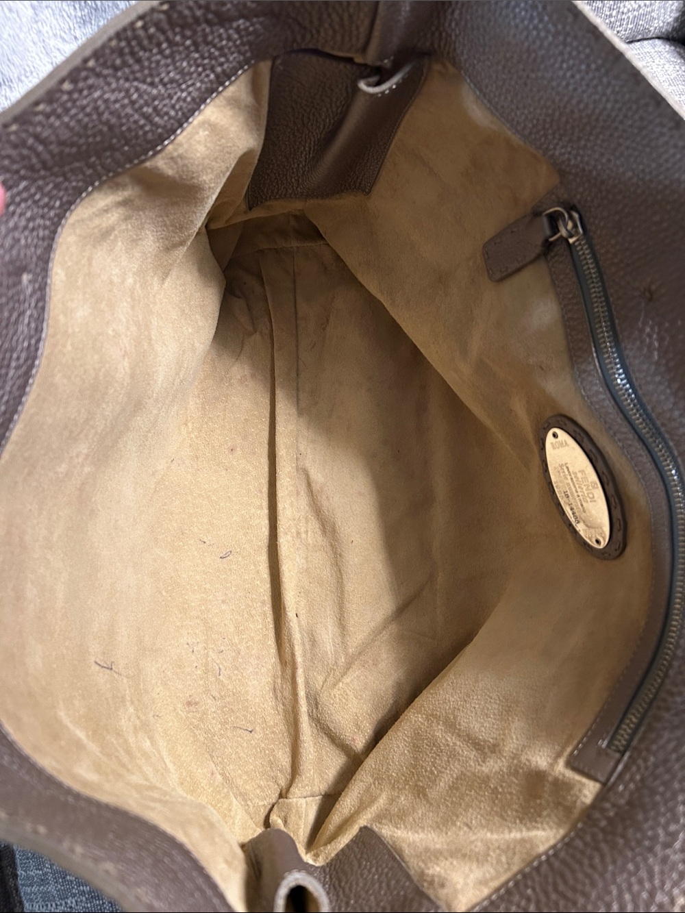 458. Fendi Selleria Roll Tote with COA - Picture 7 of 12